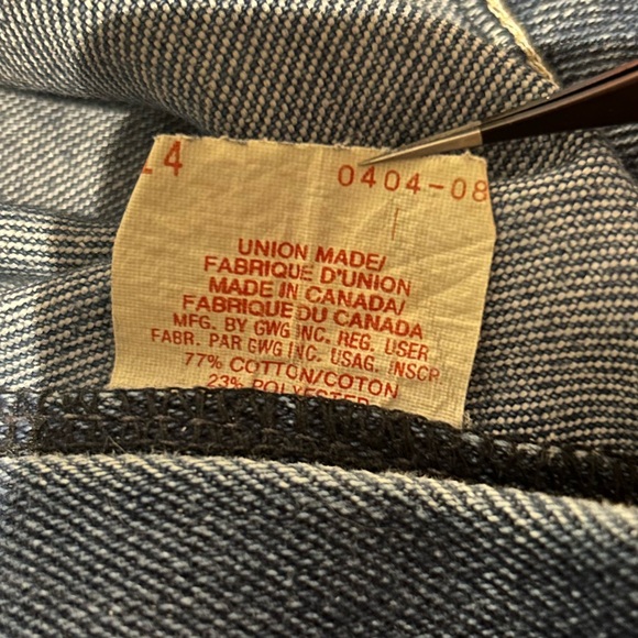 Vintage union made GWG jeans - Picture 4 of 6
